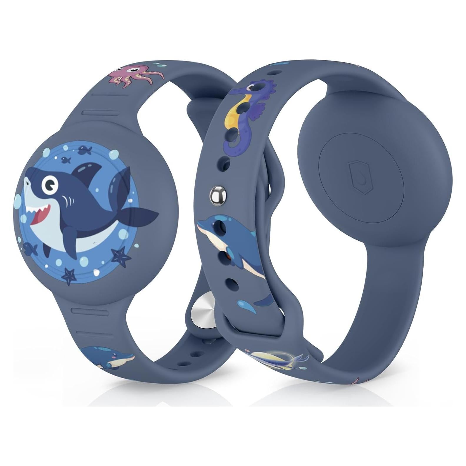 Pulsera Air Tag Vancle Impermeable para Niños Grisazul