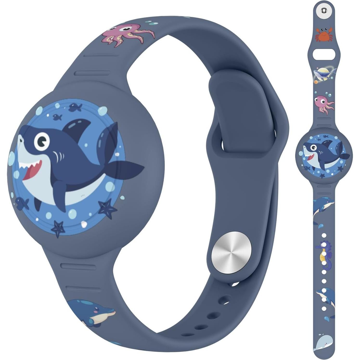 Pulsera Air Tag Vancle Impermeable para Niños Grisazul