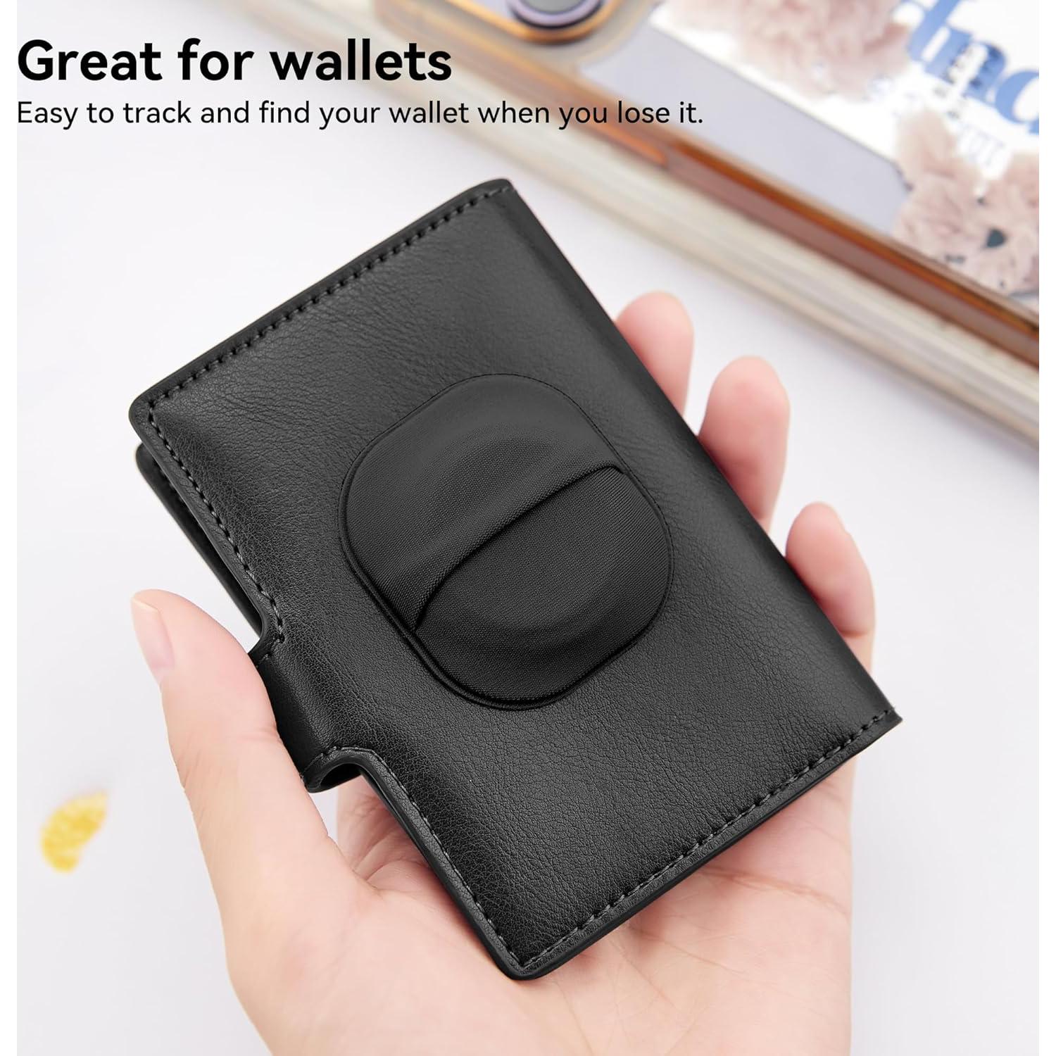 Paquete de 2 Soportes Adhesivos para Airtag DDJ - Funda Negra