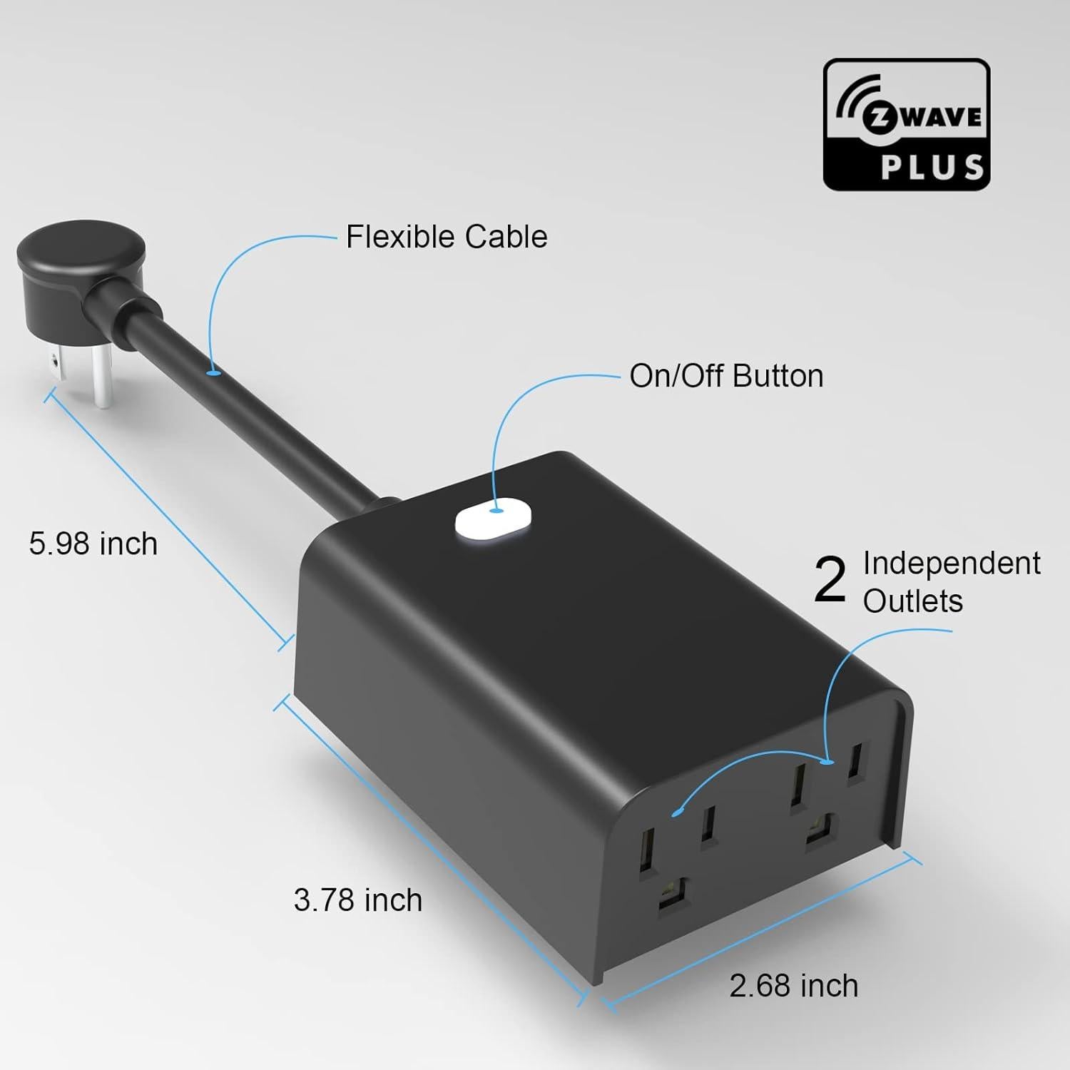 Enchufe Inteligente Exterior Z-Wave NUEVO UNO Duales Salidas IP65