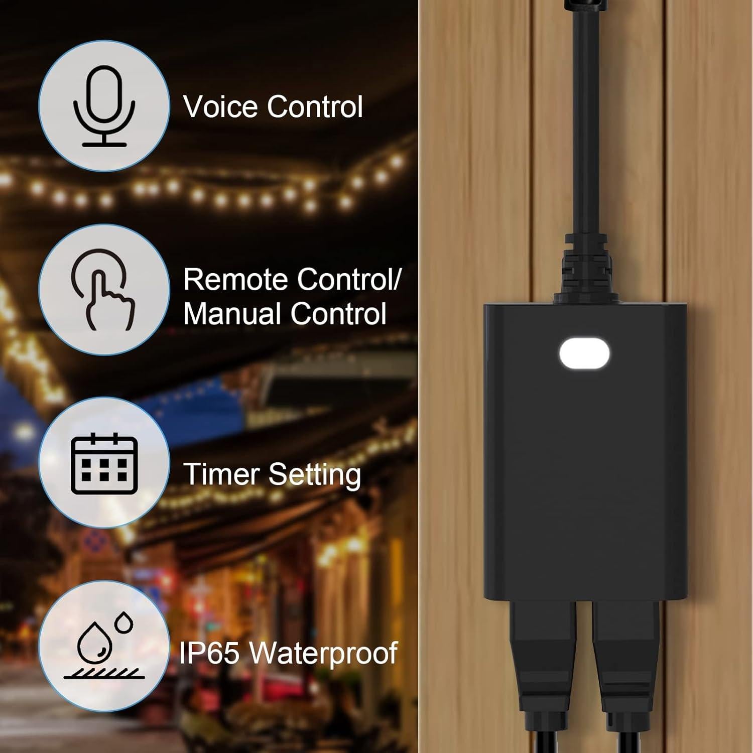 Enchufe Inteligente Exterior Z-Wave NUEVO UNO Duales Salidas IP65