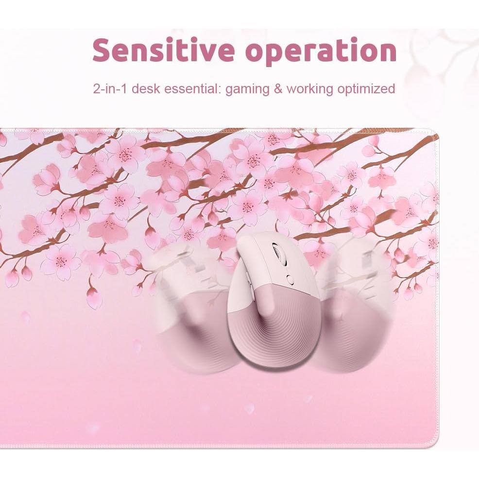 Alfombrilla de Ratón Grande MasiBloom 60x30 cm Antideslizante