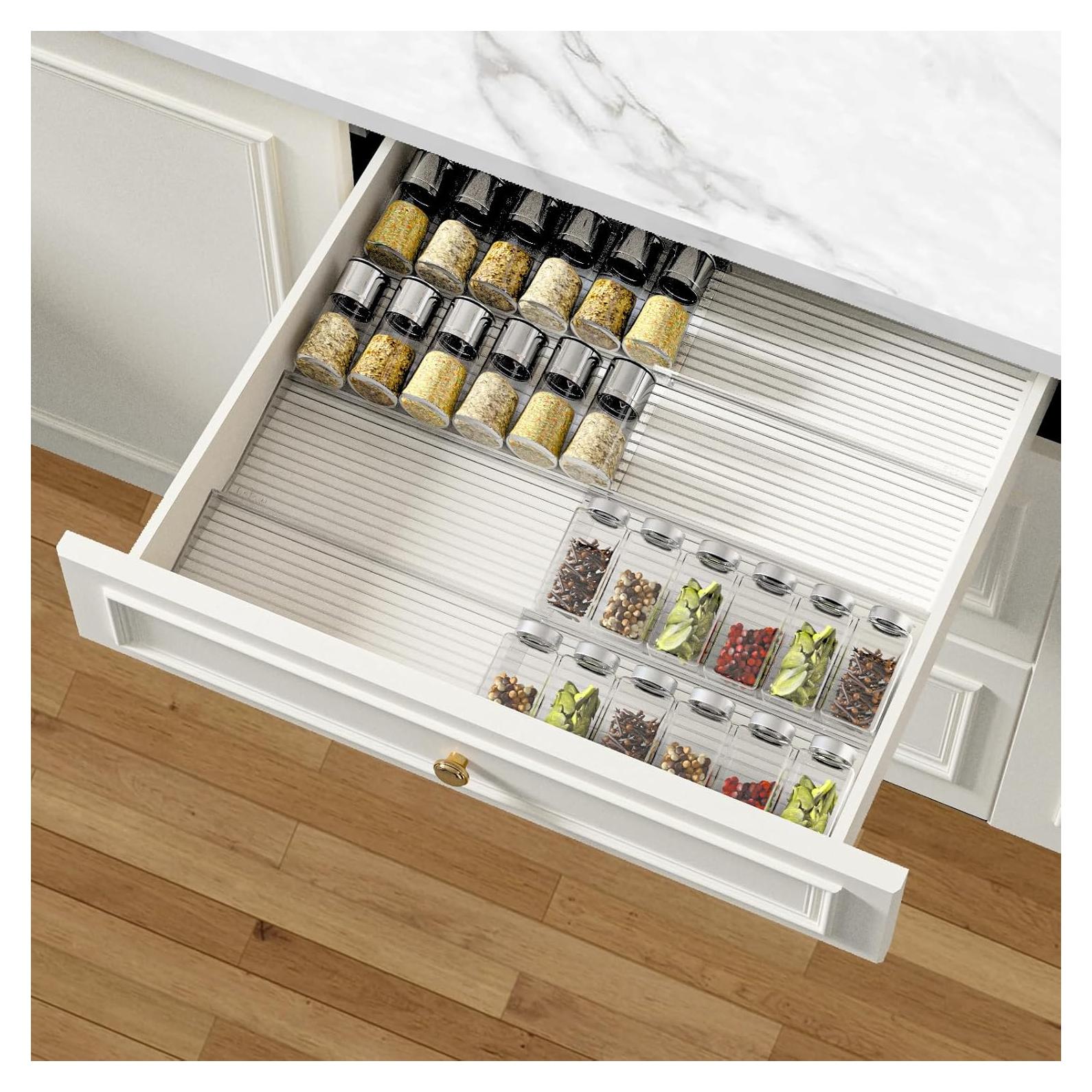 Organizador de Cajones para Especias AMBIRD Expandible 8 Niveles