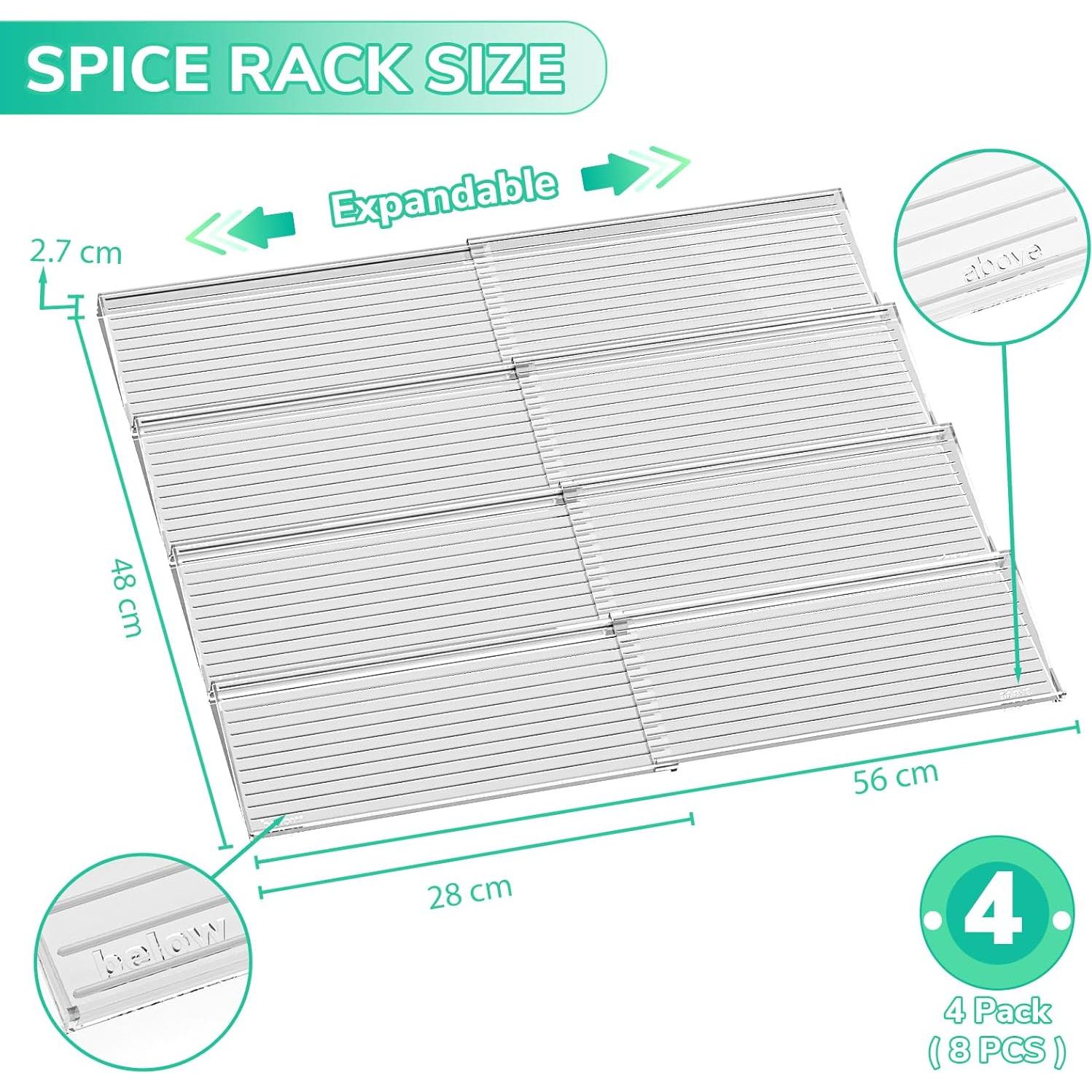 Organizador de Cajones para Especias AMBIRD Expandible 8 Niveles