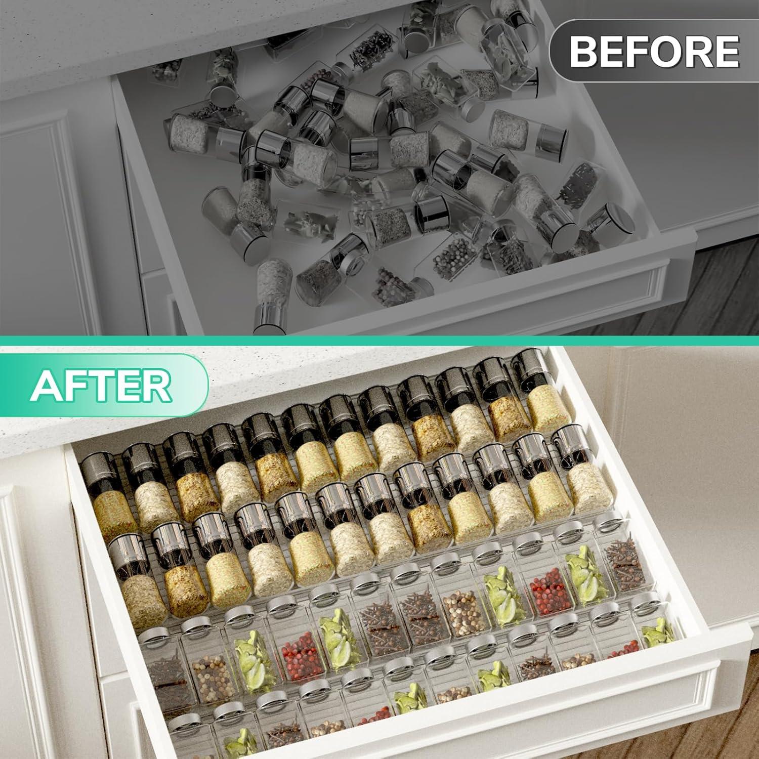 Organizador de Cajones para Especias AMBIRD Expandible 8 Niveles