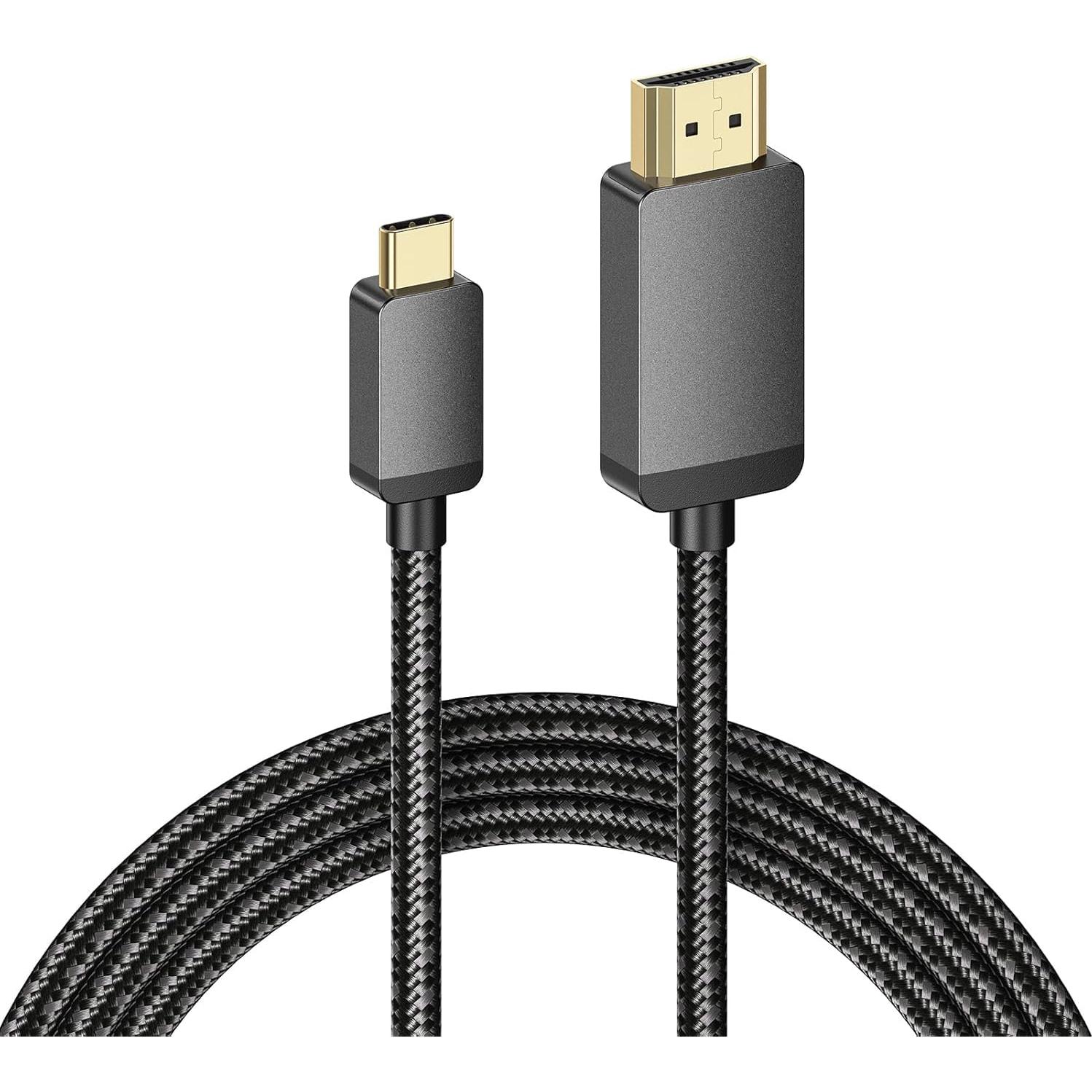 Cable USB C a HDMI 7.62m Vorothin 4K Trenzado Compatible