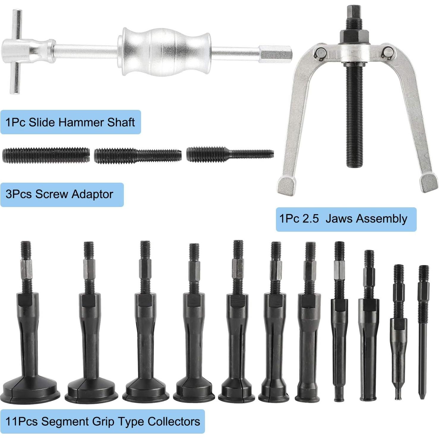 Extractor de Rodamientos KUNTEC con Martillo Deslizante