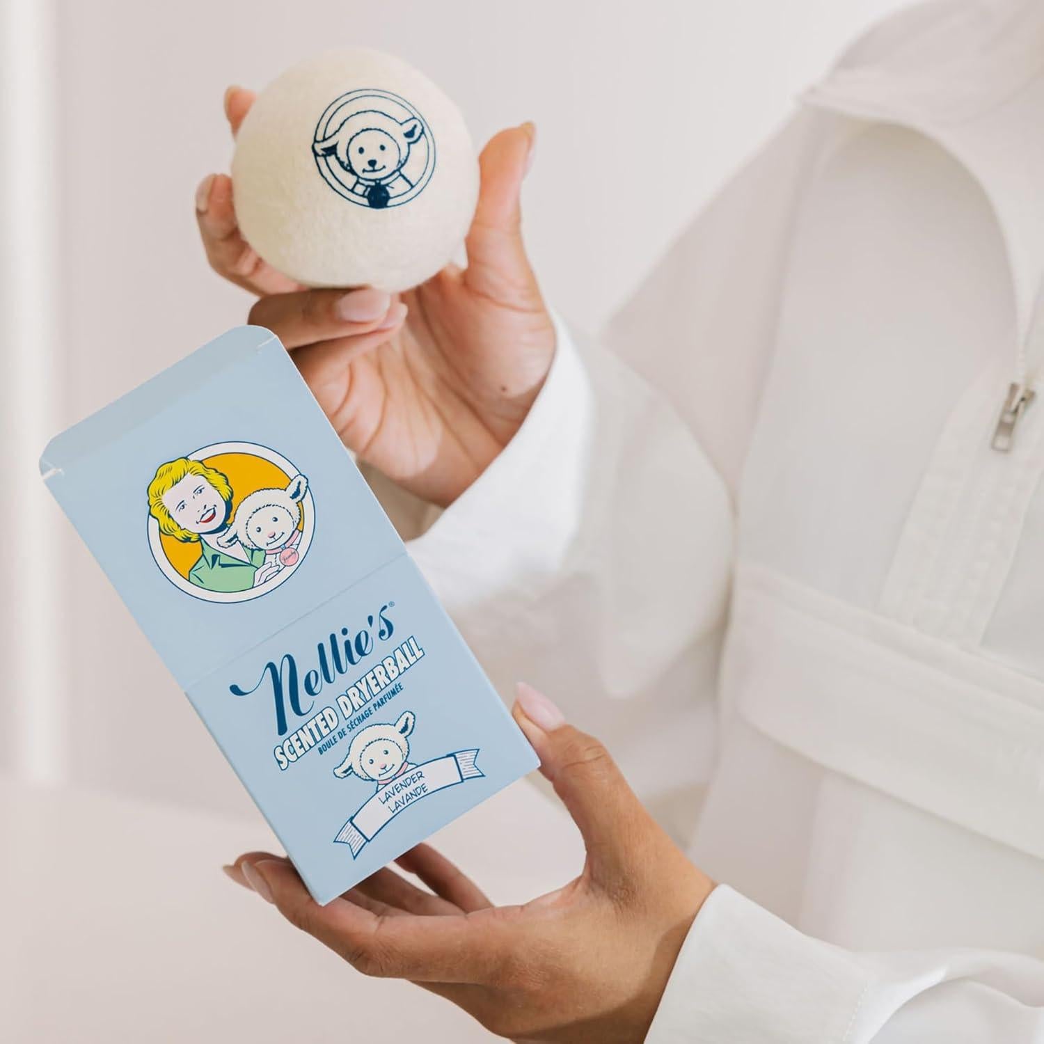 Bola de Secado Aromatizada Nellie Lavanda 100% Lana Nueva Zelanda