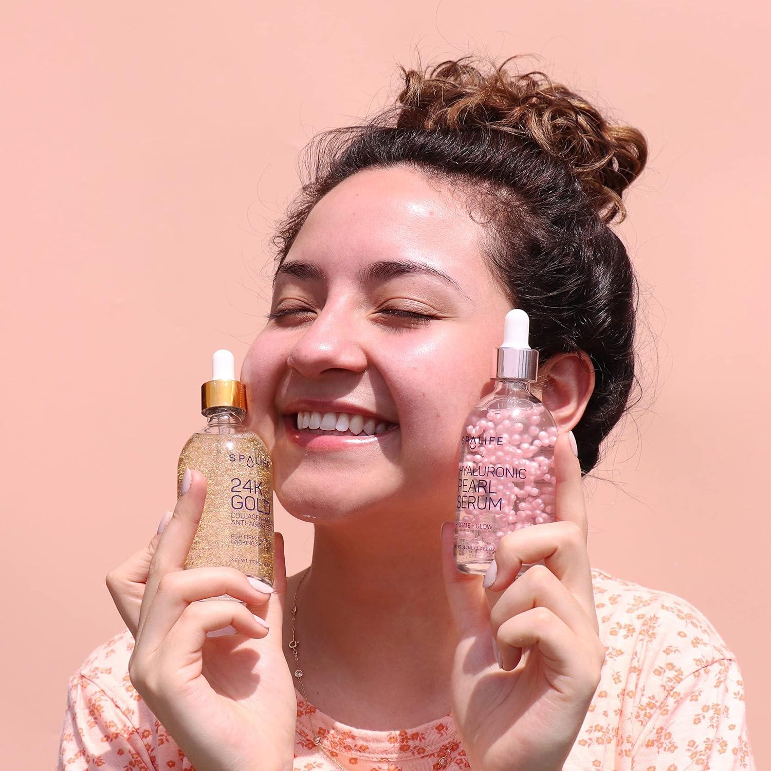 Suero Facial SpaLife 100 ml Colágeno de Oro 24K + Ácido Hialurónico