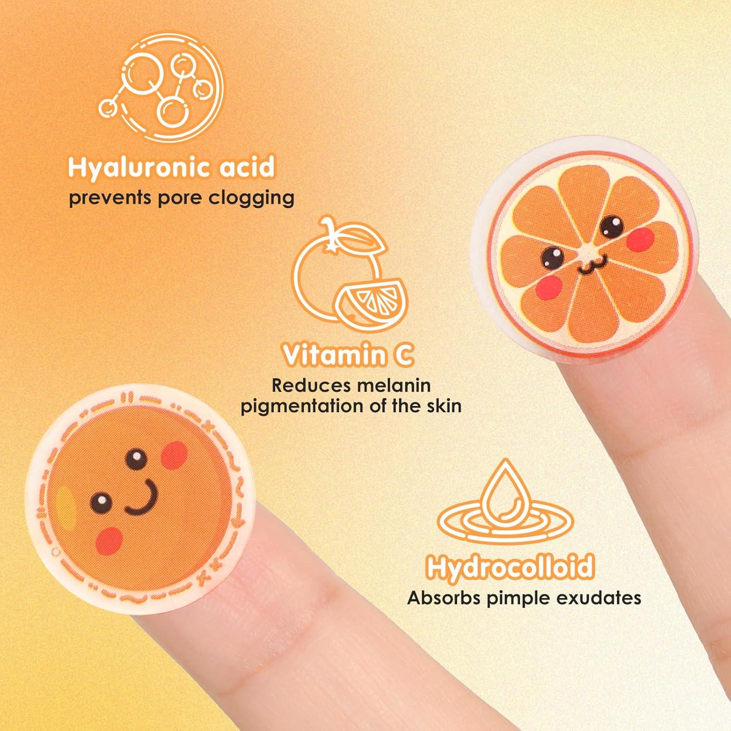 Parches para Granos AUSLKA Naranjas con Vitamina C - 120 Unidades