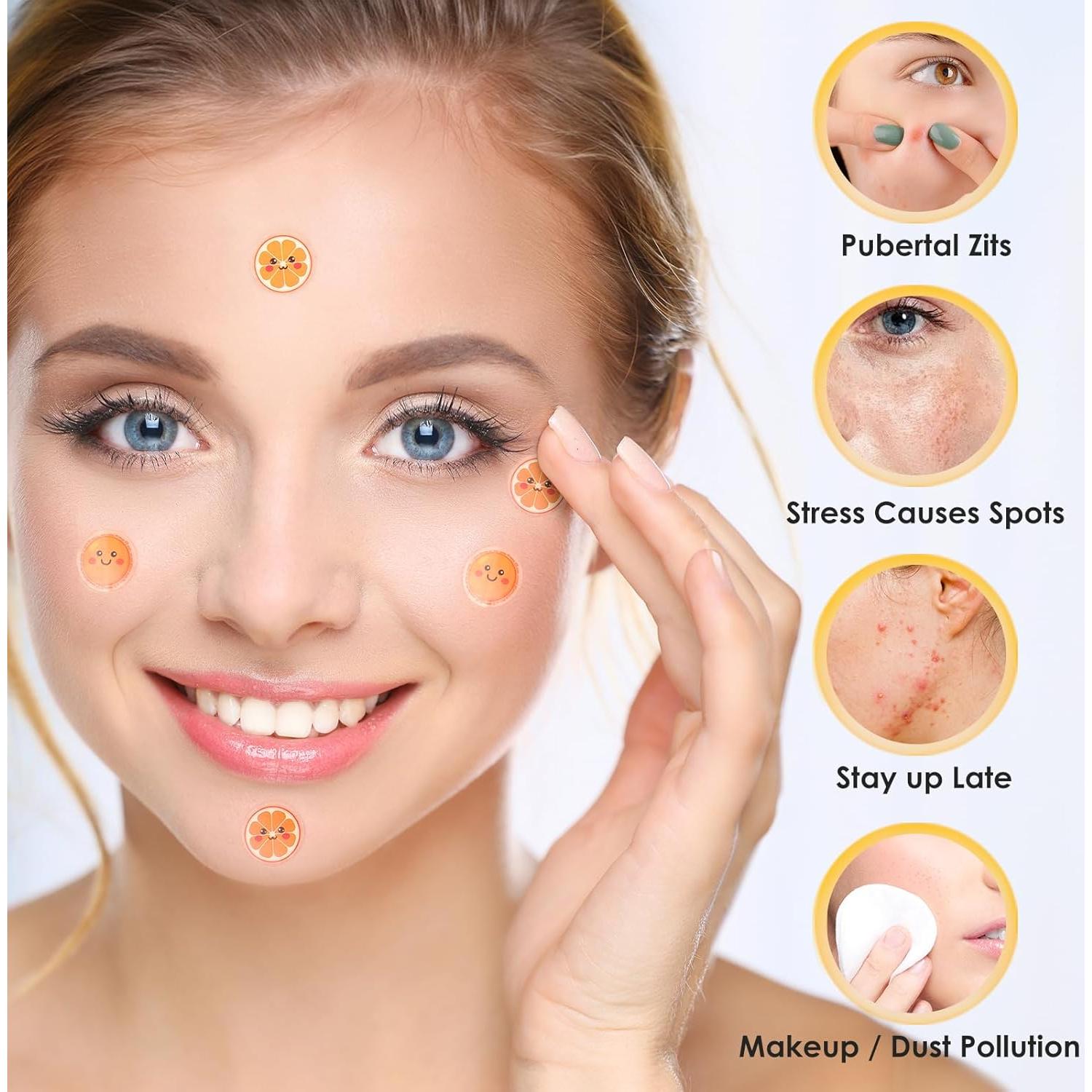 Parches para Granos AUSLKA Naranjas con Vitamina C - 120 Unidades