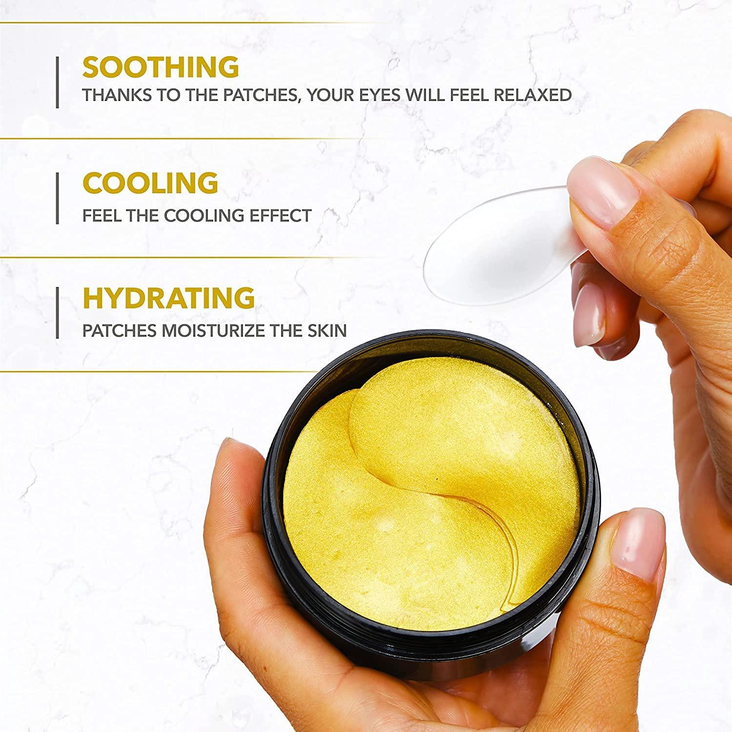 Mascarilla de Ojos de Gel Oro 24k con Colágeno - 30 Pares