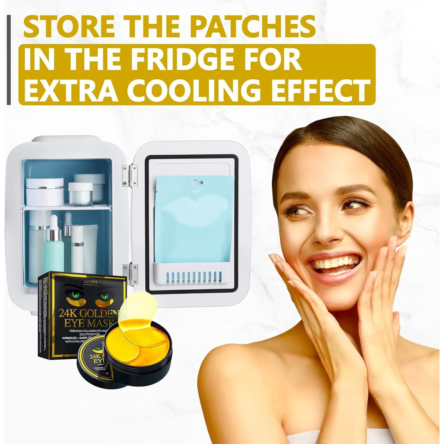 Mascarilla de Ojos de Gel Oro 24k con Colágeno - 30 Pares