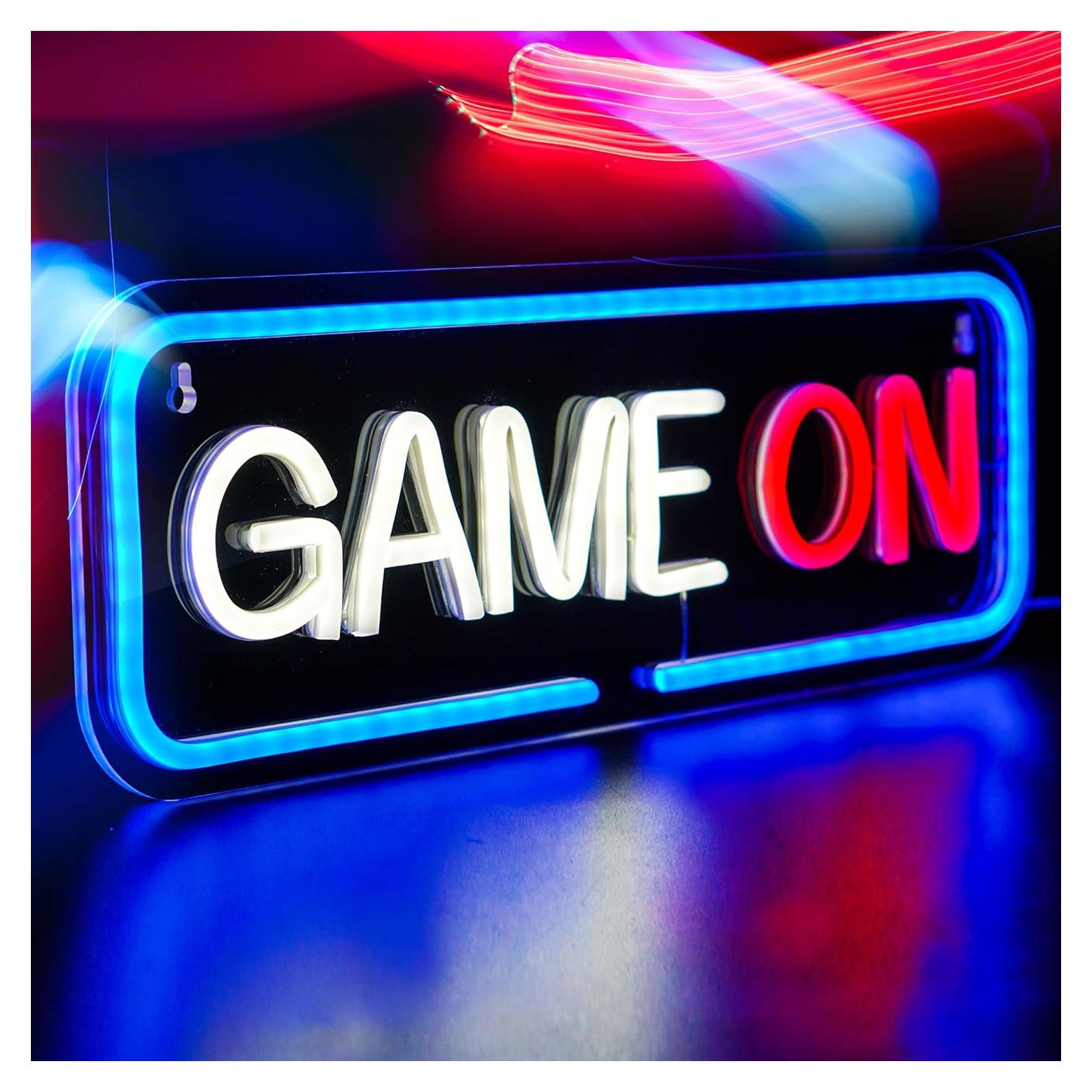 Letrero de Neón Juega Ahora SmilingTown LED USB 39.9x14.5 cm