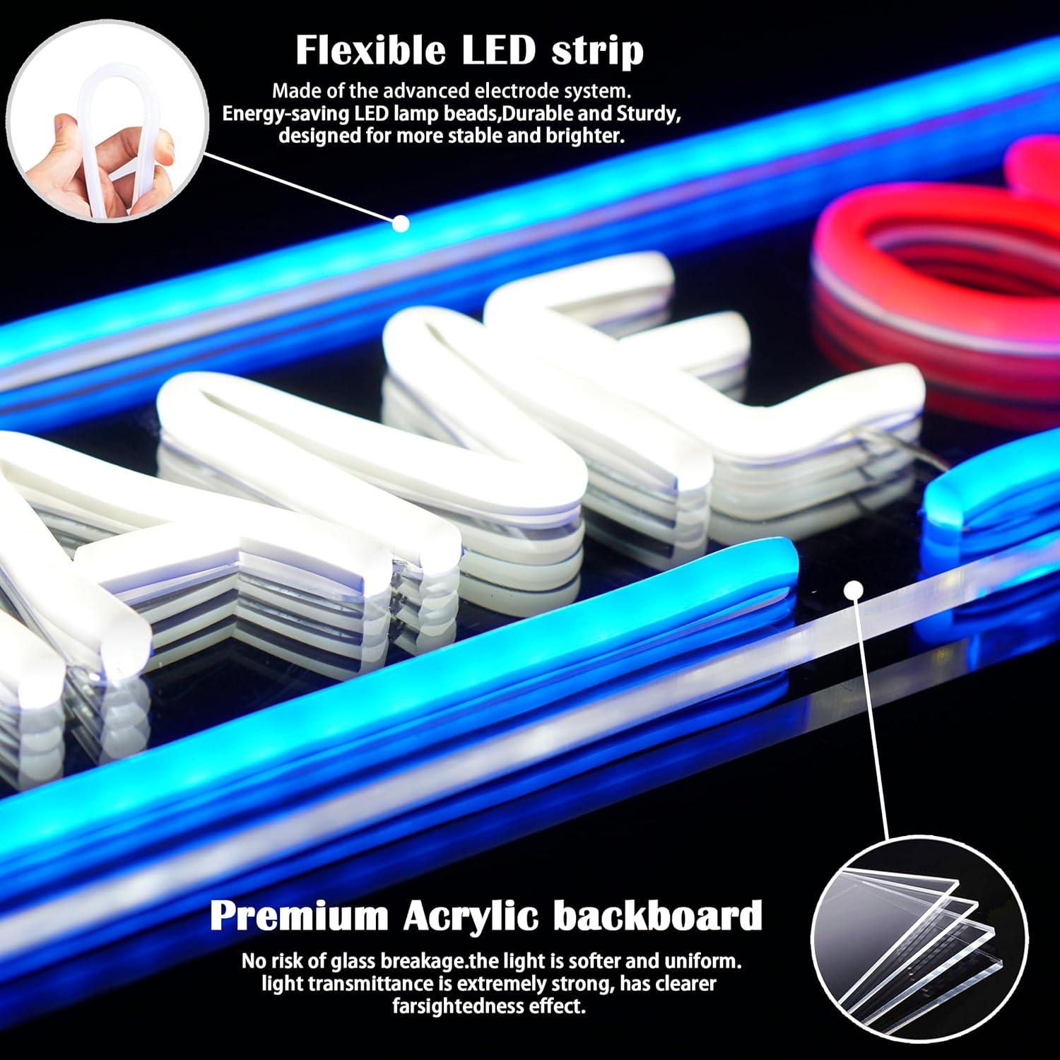 Letrero de Neón Juega Ahora SmilingTown LED USB 39.9x14.5 cm