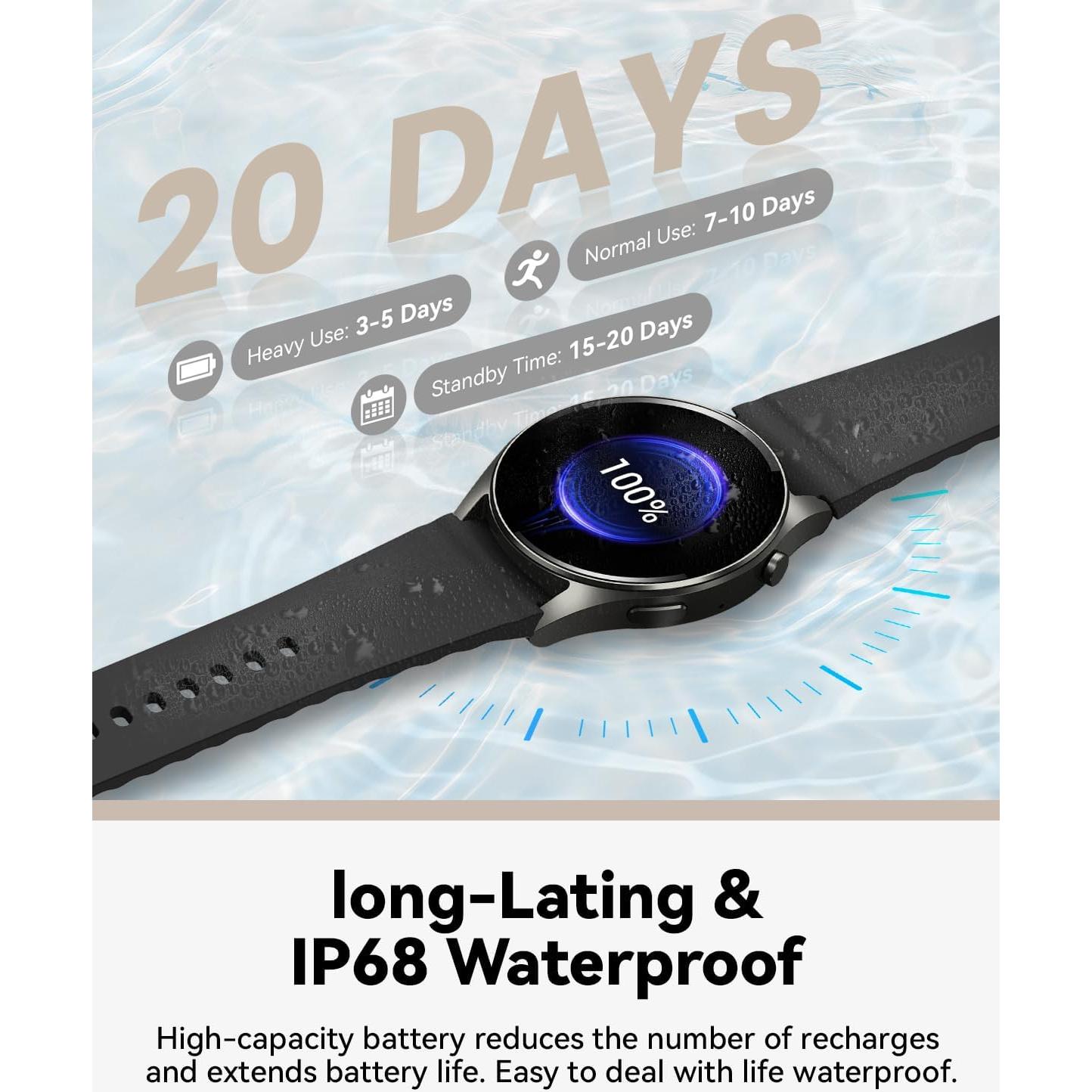 Reloj Inteligente KACUBAKU G65 HD 1.26" IP68 Fitness