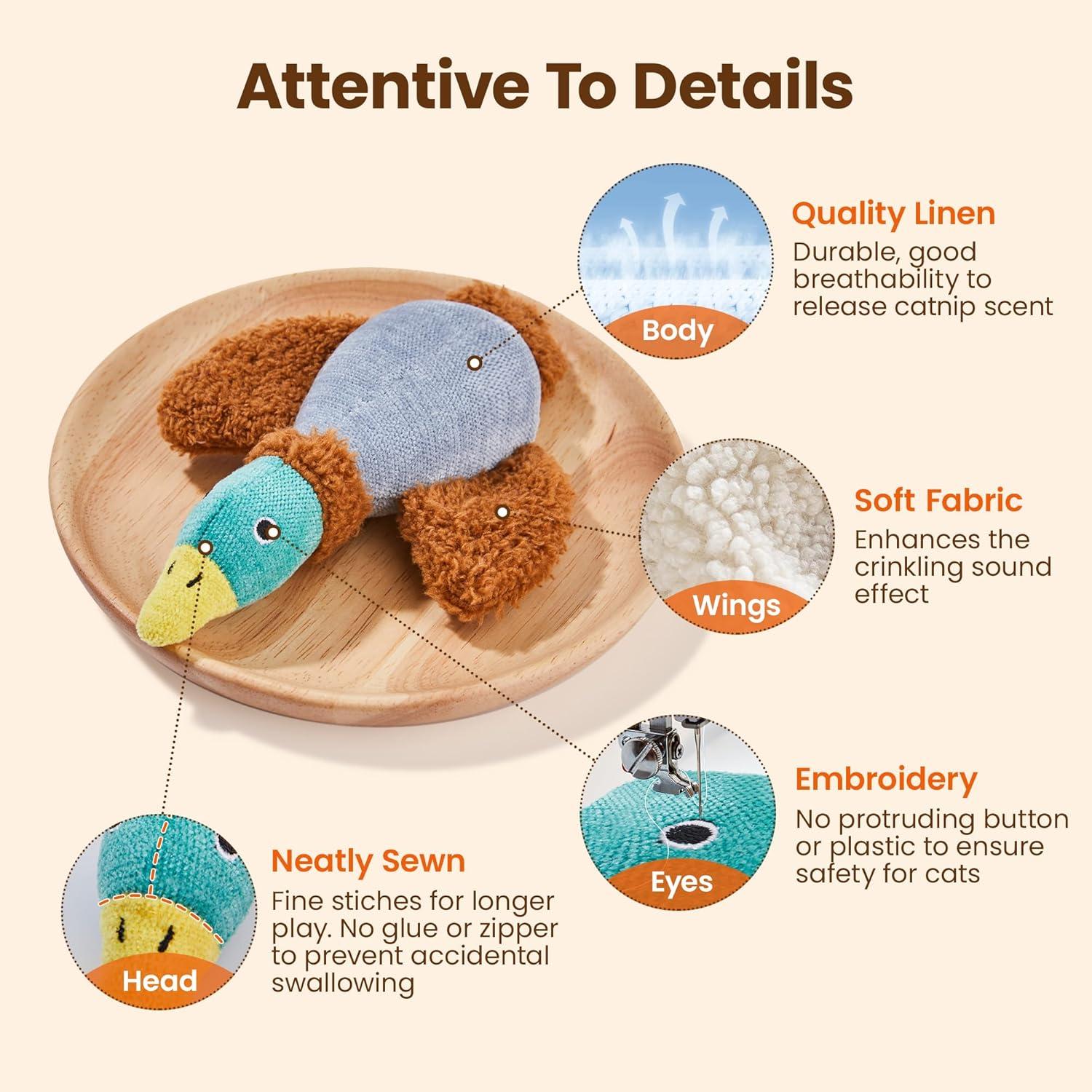 Juguetes para Gatos Potaroma - Paquete de 2 Catnip 16.5 cm