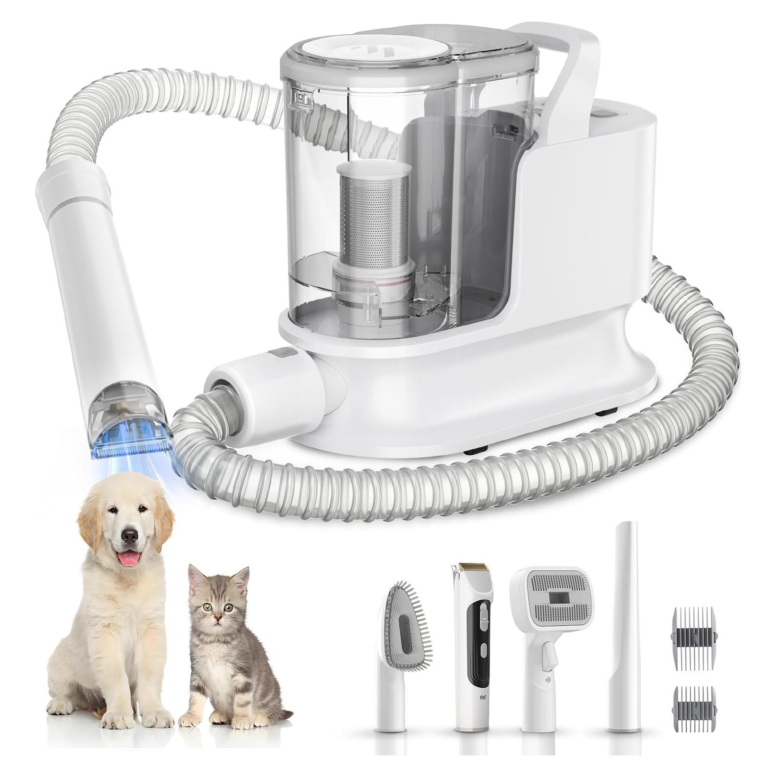 Kit de Aseo para Perros YOOHI con Aspiradora 12KPA 5 Herramientas