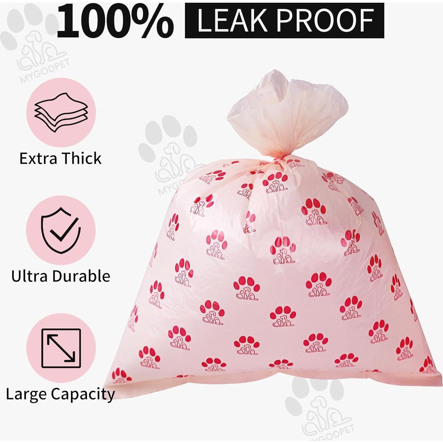 Bolsas biodegradables para excremento de perro MYGODPET 150 unidades