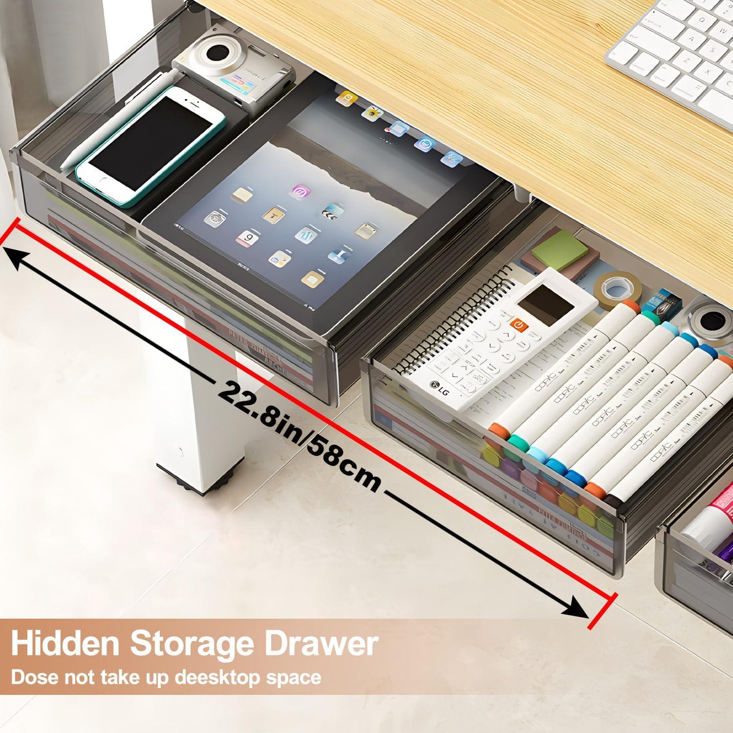 Organizador de Cajones Bajo Escritorio SVNNELP 2 Piezas