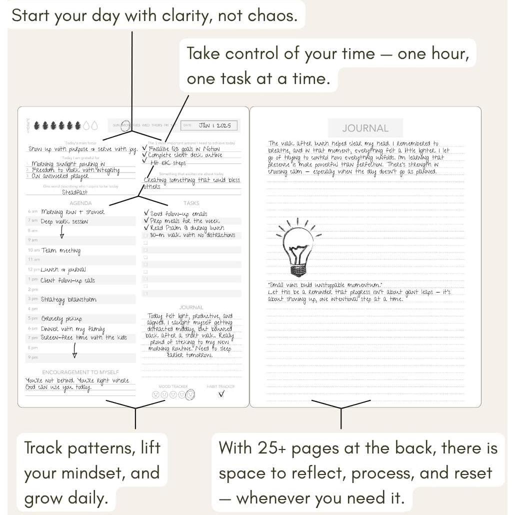 Diario Planificador 90 Días Pland Studio Lino Alabastro