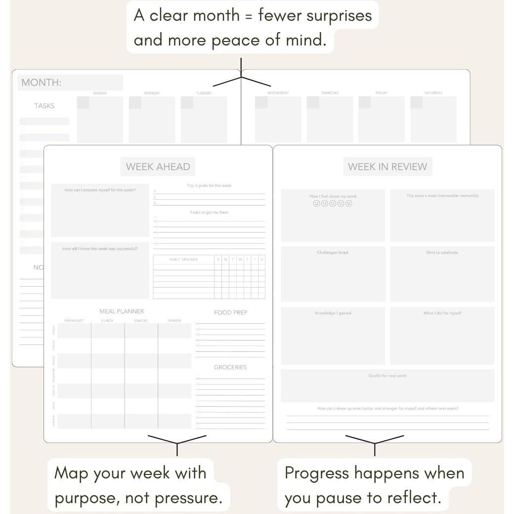 Diario Planificador 90 Días Pland Studio Lino Alabastro