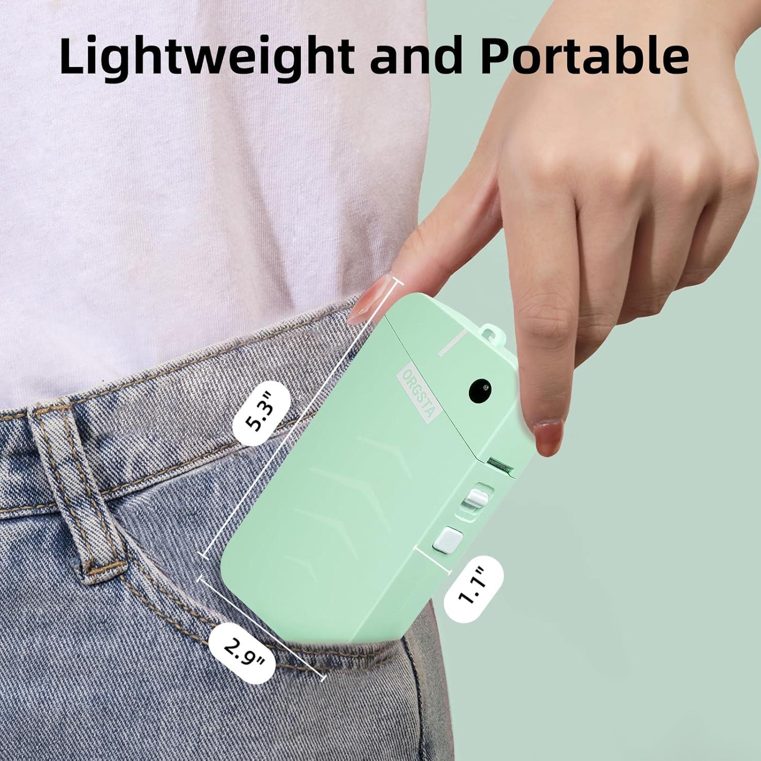 Impresora de Etiquetas ORGSTA S001 Bluetooth Portátil Verde