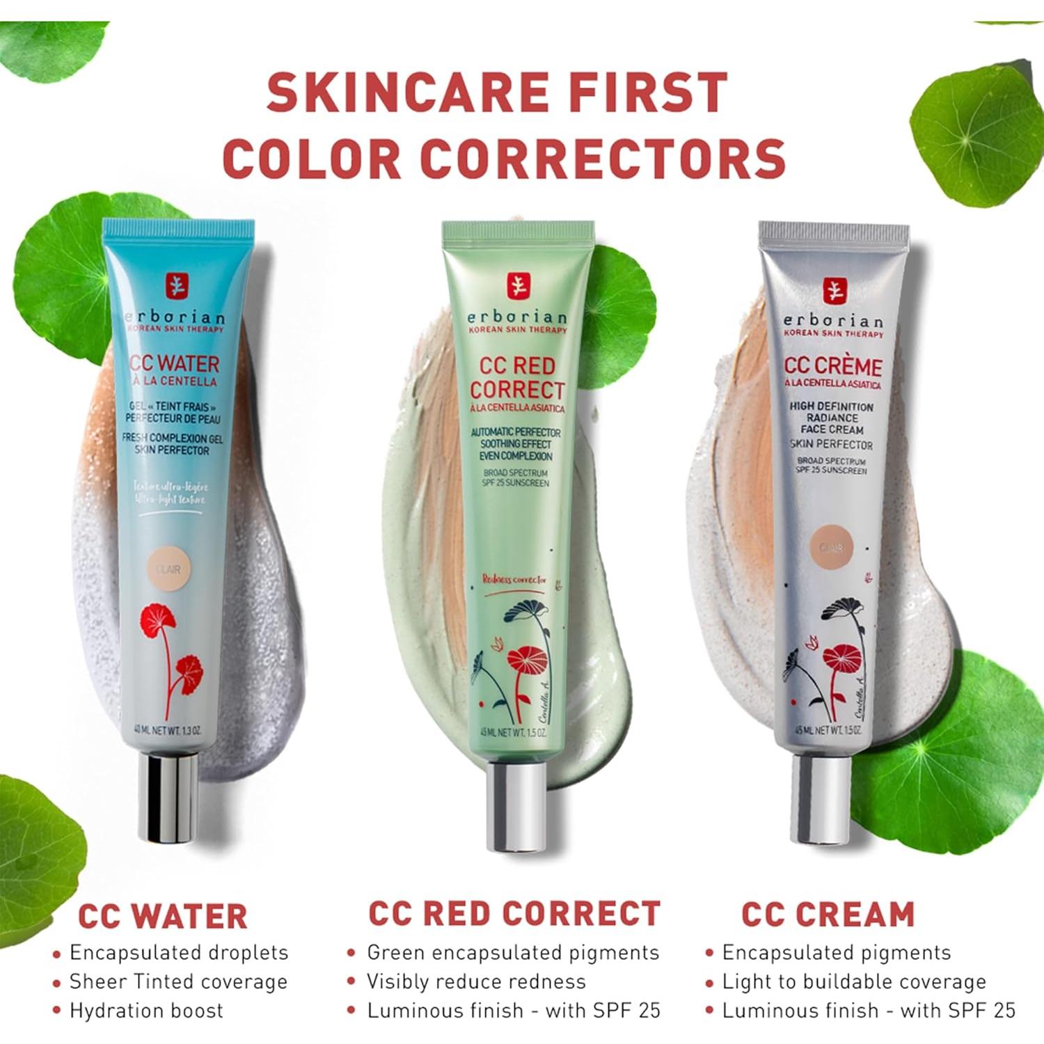 Erborian CC Agua Gel Corrector Color 14g - Hidratante Piel Suave