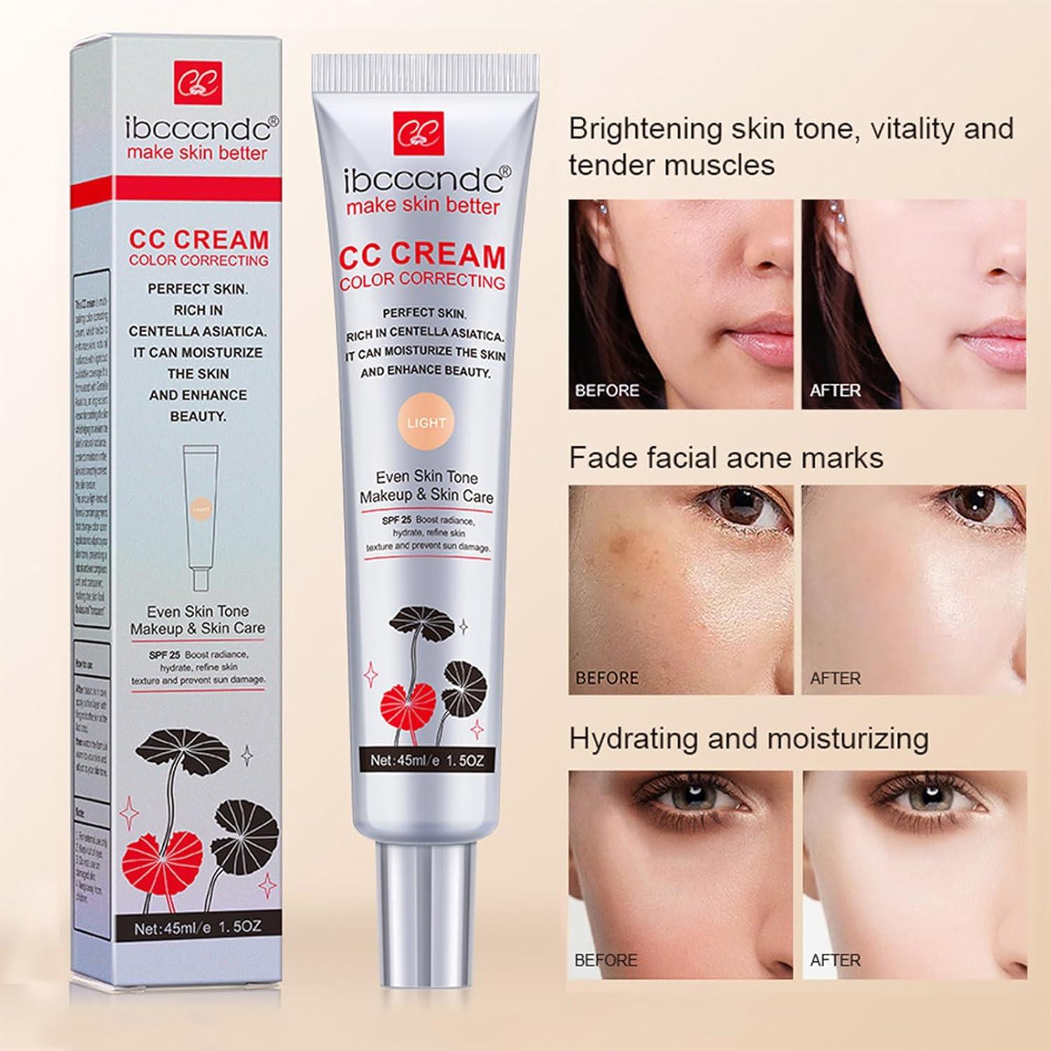 Crema CC Correctora de Color MeiPlumLai 65g SPF 25 Hidratante