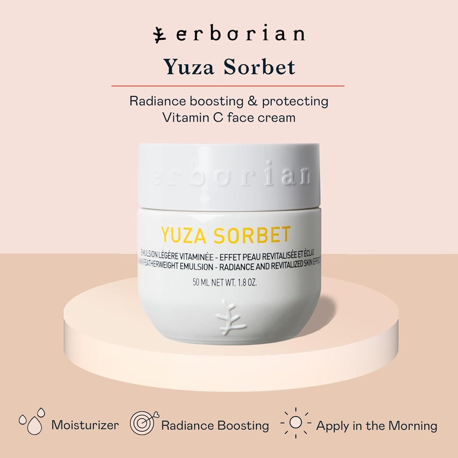 Crema Facial Erborian Sorbete de Yuza 50ml - Hidratante Vitamina C