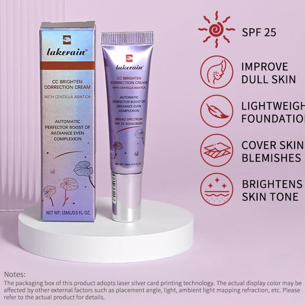 Crema CC Correctora de Color Lakerain 15 ml Púrpura SPF 25