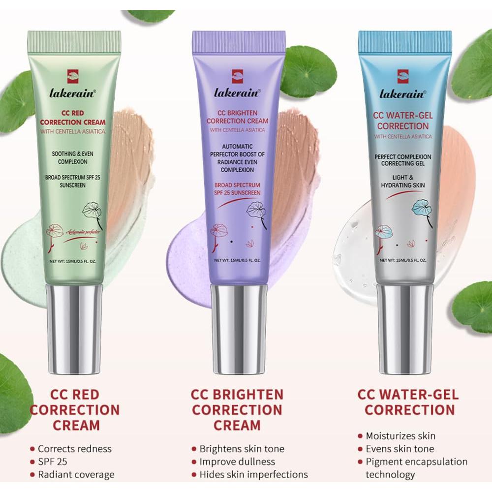 Crema CC Correctora de Color Lakerain 15 ml Púrpura SPF 25