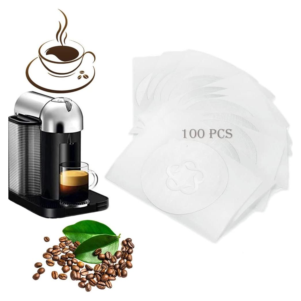 100 Tapas de Aluminio Zokrintz para Cápsulas Nespresso 57mm
