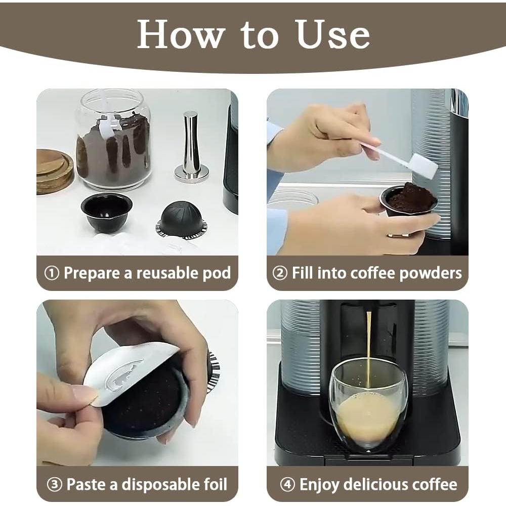 100 Tapas de Aluminio Zokrintz para Cápsulas Nespresso 57mm