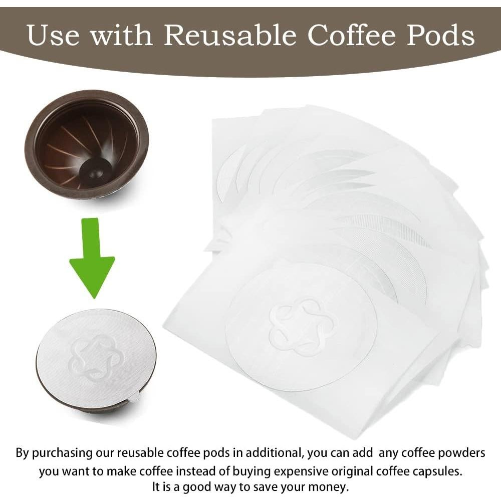 100 Tapas de Aluminio Zokrintz para Cápsulas Nespresso 57mm