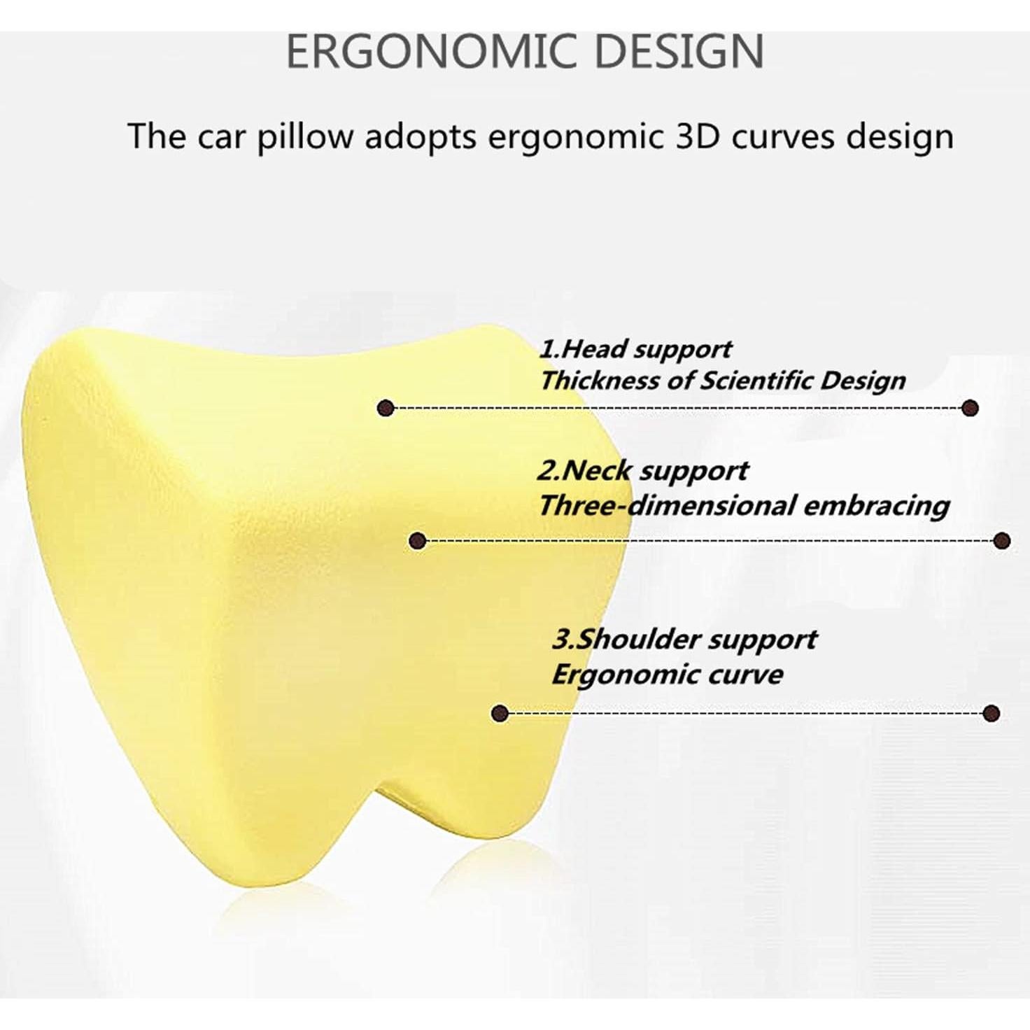 Almohada para el Cuello E KAINI, Espuma de Memoria Ergonómica