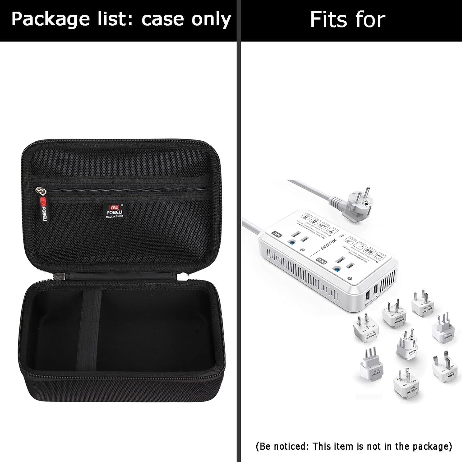 Funda Dura para Adaptador de Viaje BESTEK 220V a 110V