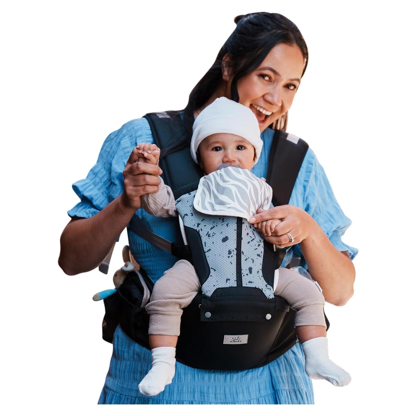 Portabebés MOMTORY 6-en-1 Ajustable para Bebés 3.2-22.7kg