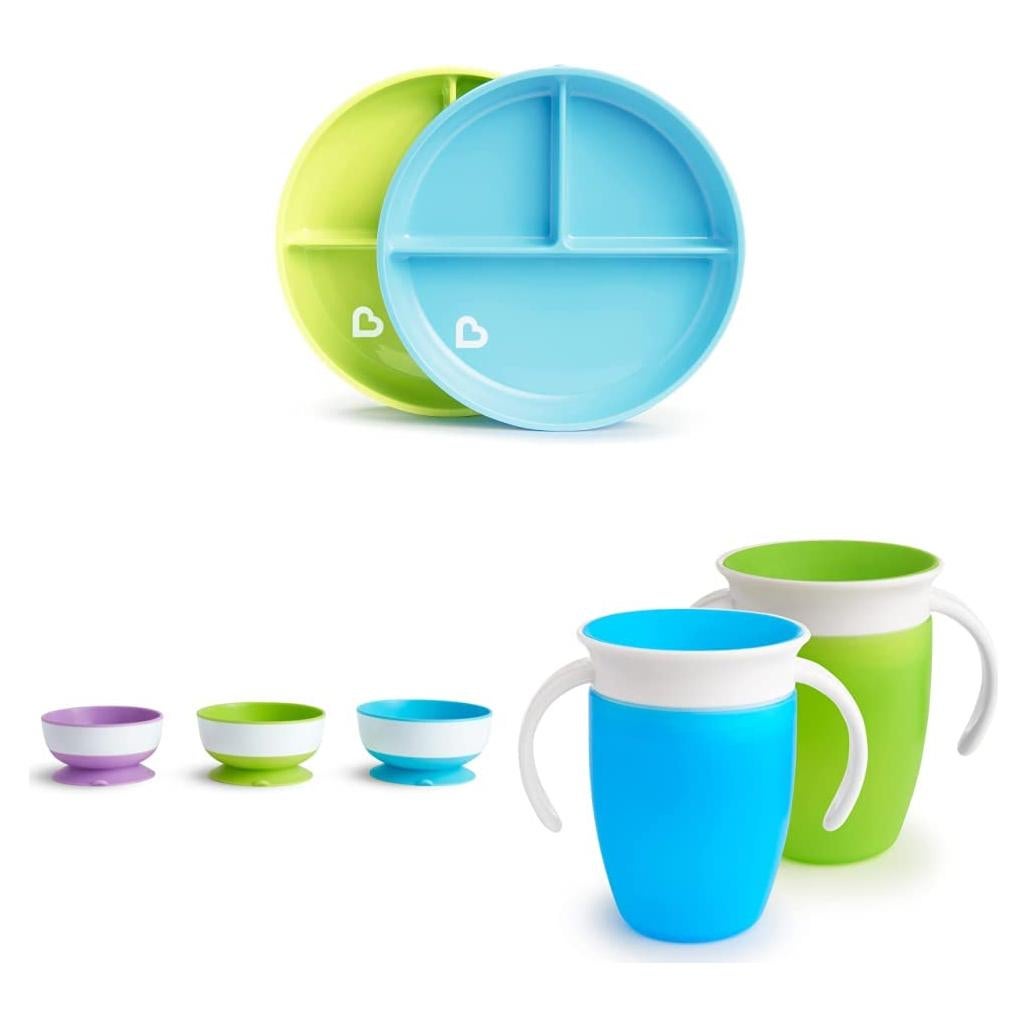 Juego de Alimentación Munchkin: Platos, Cuencos y Vasos 5 Piezas