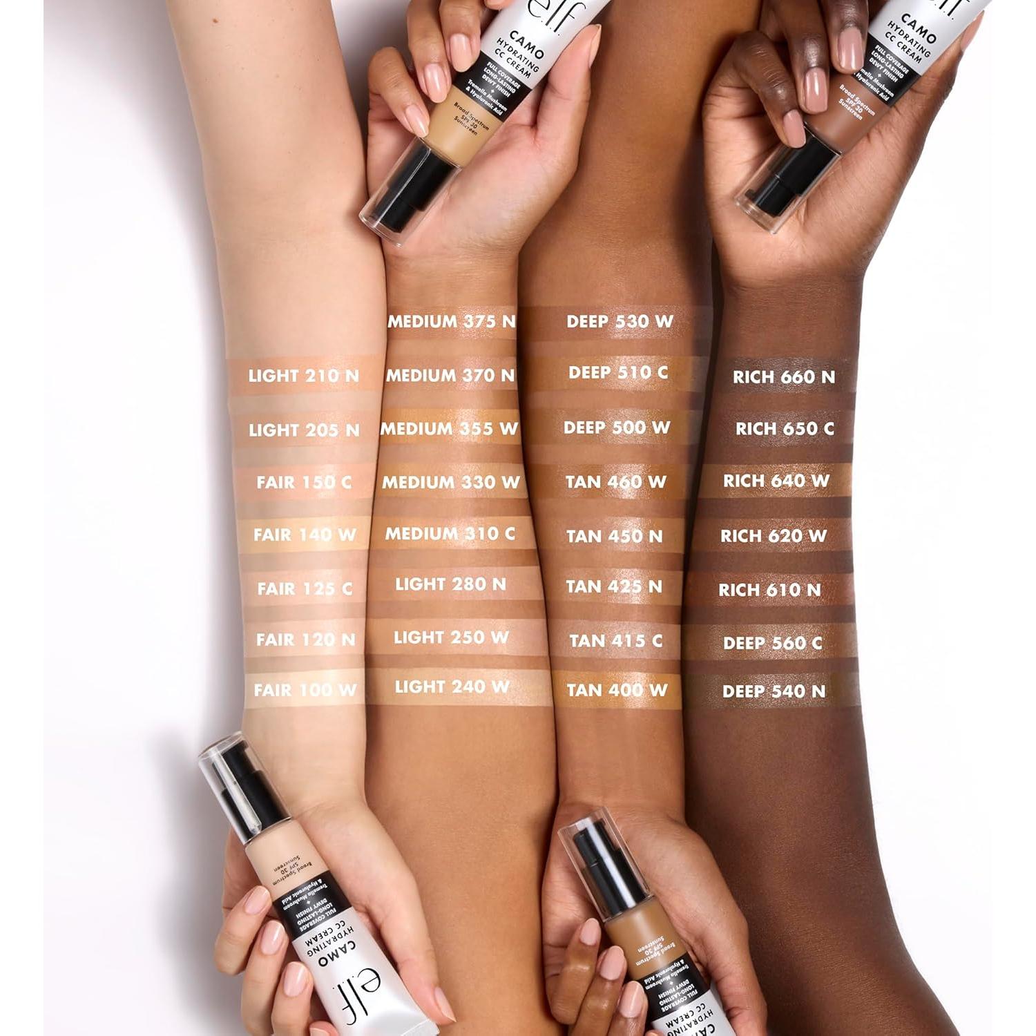 Crema CC Hidratante e.l.f. Camo 30 ml SPF 30 Vegana