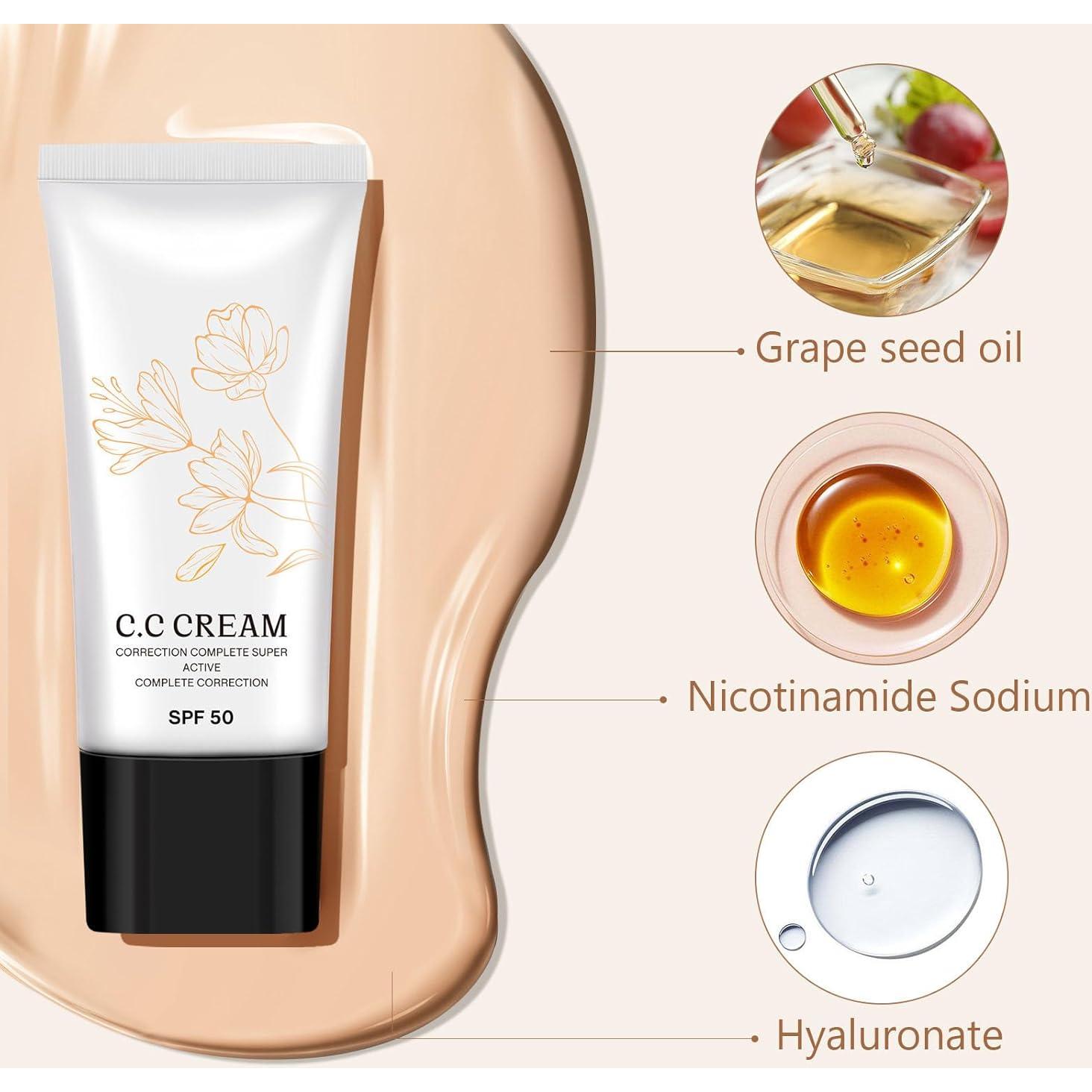 Crema CC Coreana Hidratante SPF 50 para Piel Madura 59g