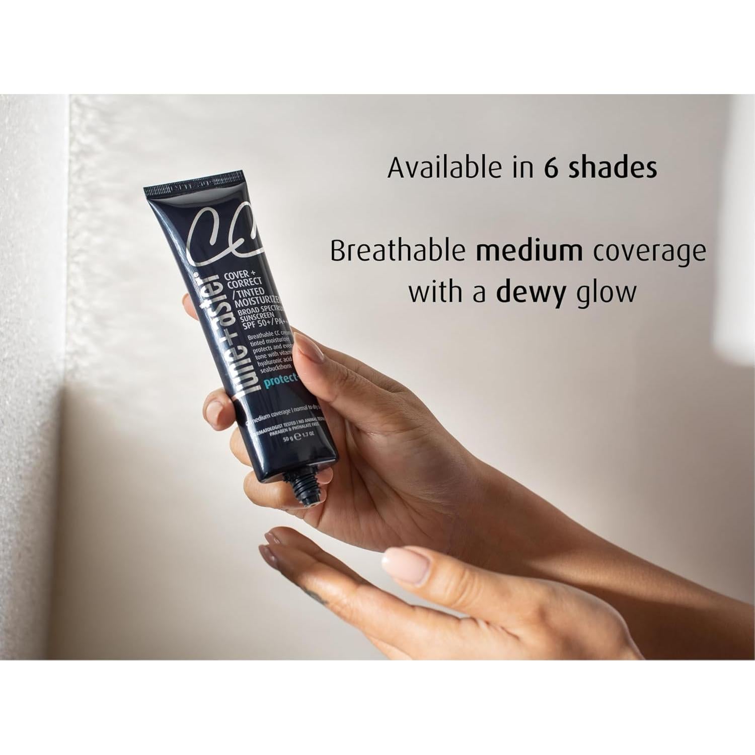 Crema CC Lune+Aster SPF 50 Color Medio Profundo 68g