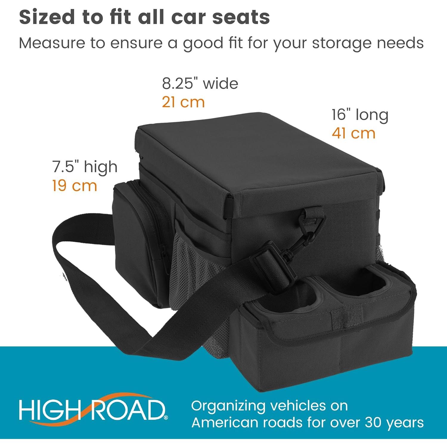 Organizador de Auto High Road CarHop Negro - Aislado y Multifuncional