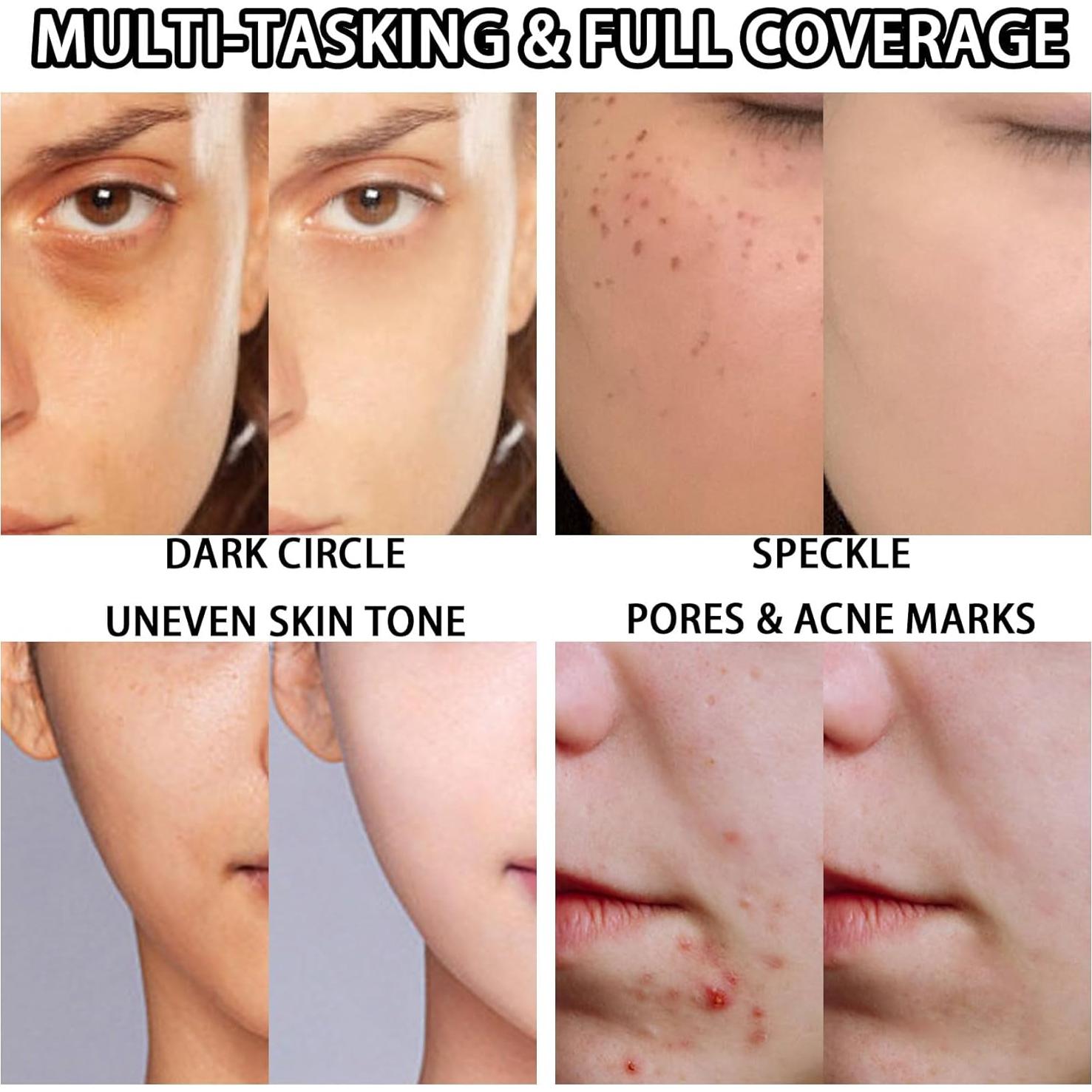 Crema CC Hidratante Natural LJYBoBin SPF 50+ Cobertura Completa