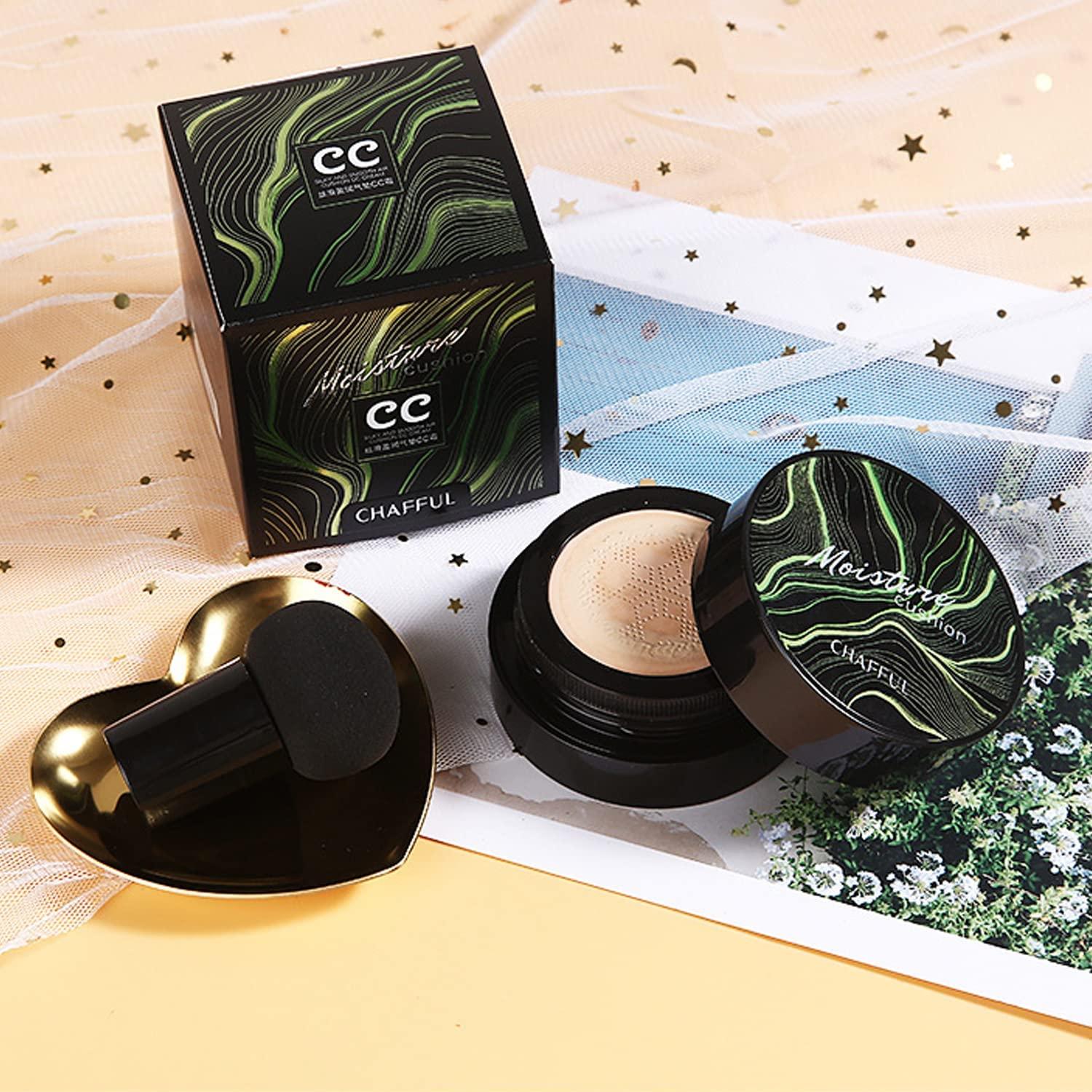 Crema CC Air Cushion PHOERA 4.8g + Brocha Kabuki Maquillaje