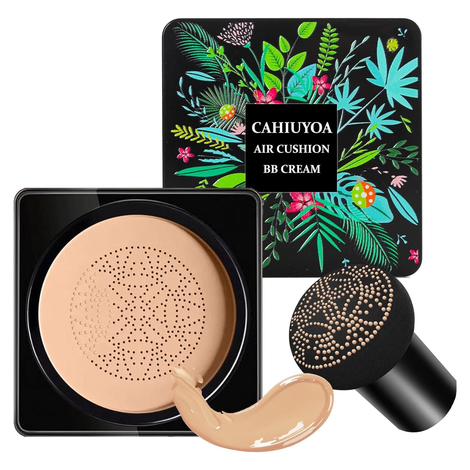 Base de Maquillaje CC Cream CAHIUYOA 30 ml Natural con Esponja