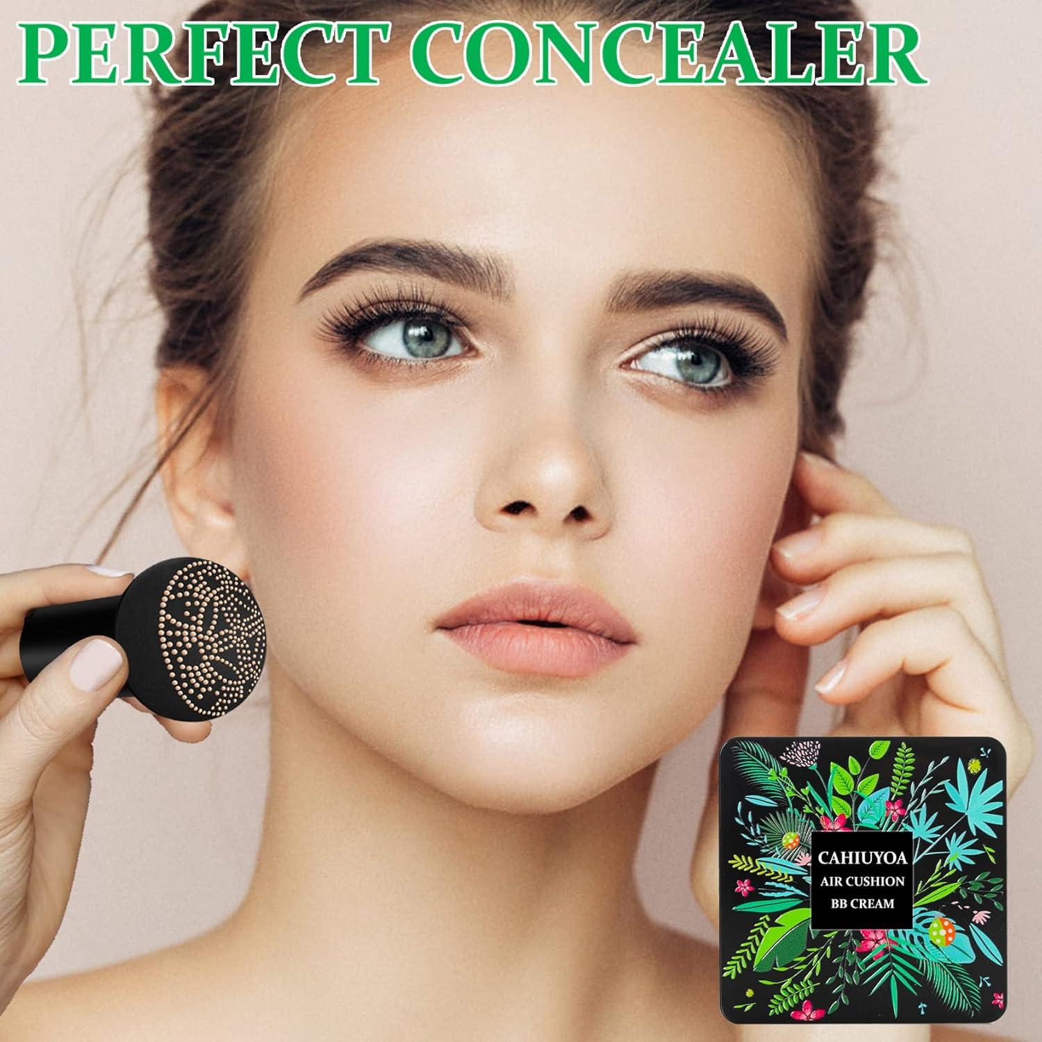 Base de Maquillaje CC Cream CAHIUYOA 30 ml Natural con Esponja