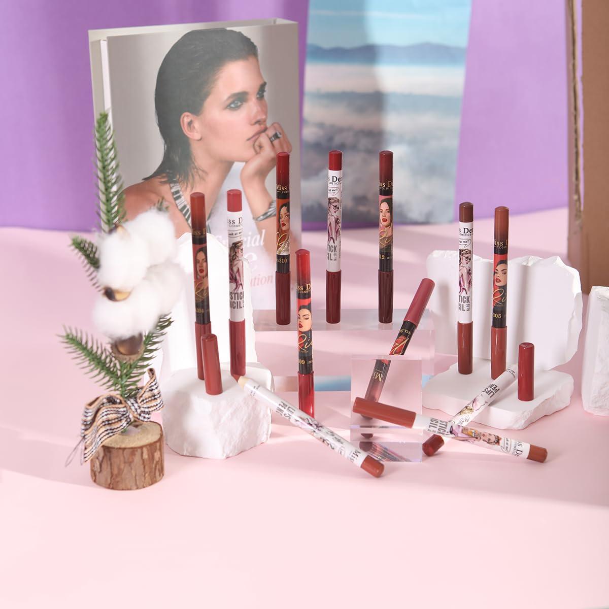 Juego de 12 Lápices Delineadores de Labios Katiluxiya - Color 03