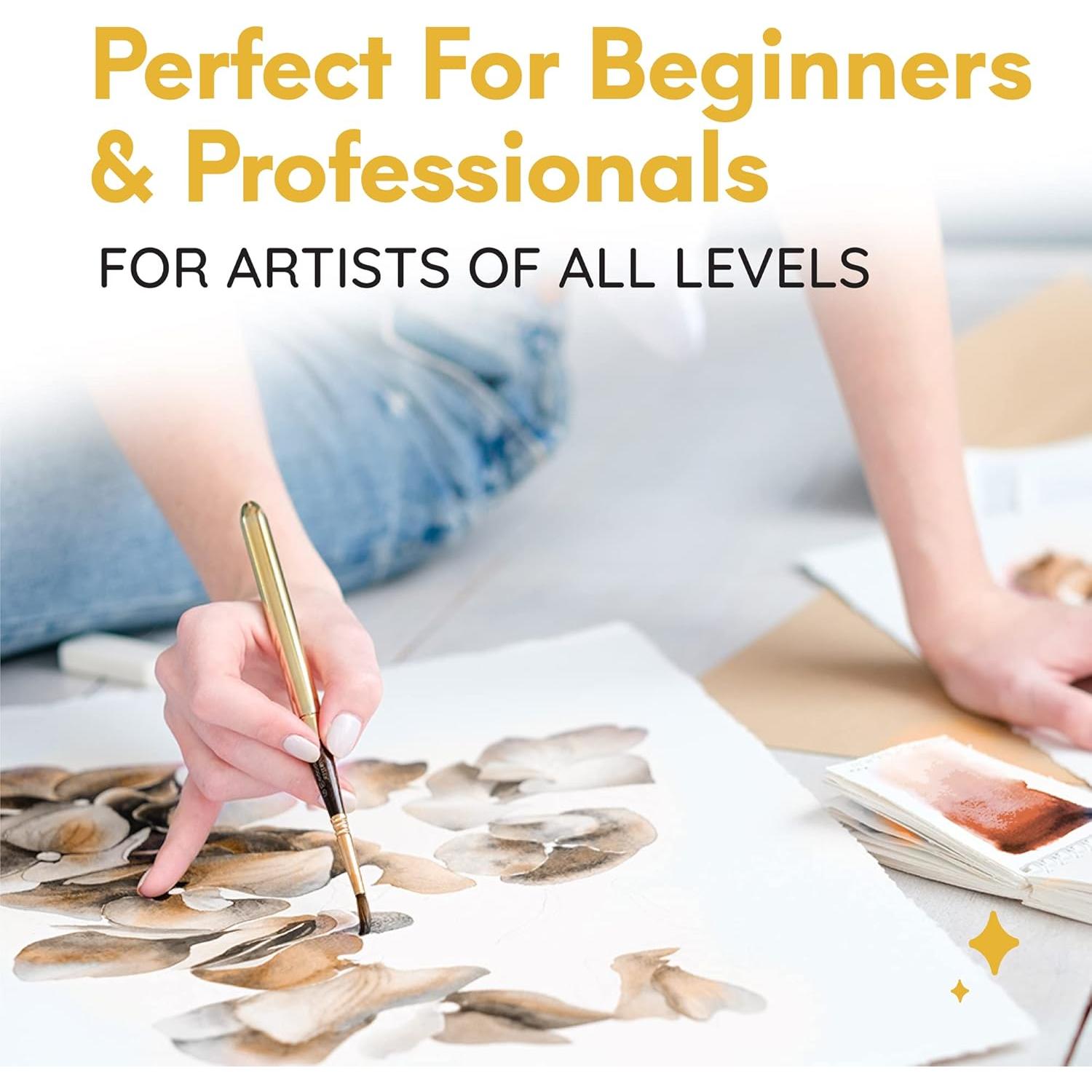 Set de 6 Pinturas Acuáticas Metálicas MozArt Supplies 3 Onzas