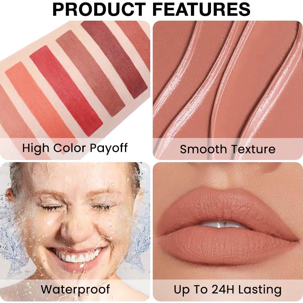 Delineador de Labios Retráctil FeiCuiYun 06 Rojo Durazno